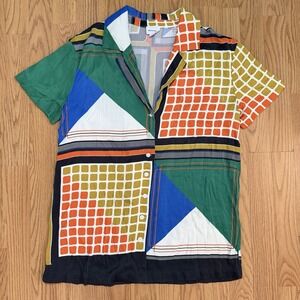 Song Of Style Elsie Top in Multi Geo Scarf Pattern Size Small